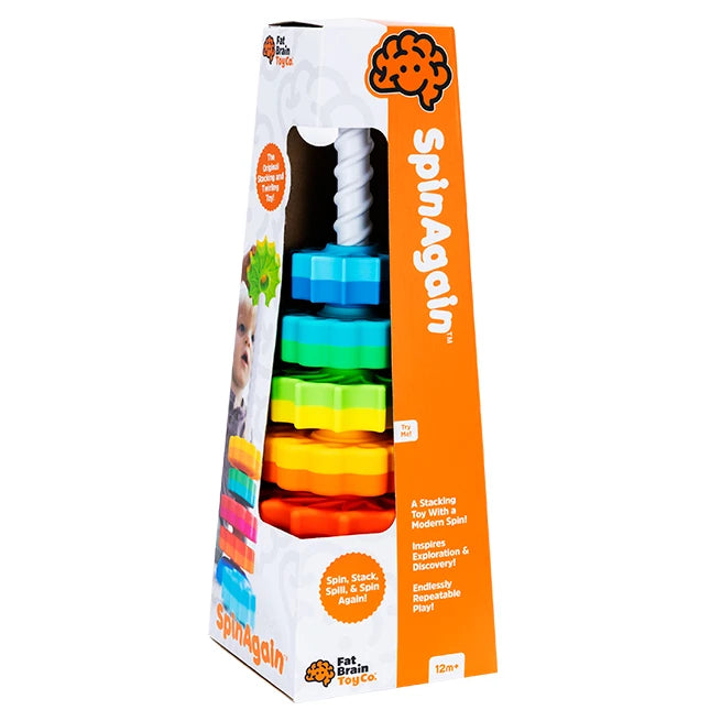 SpinAgain - Best Baby Toys & Gifts for Ages 1 to 2 - Fat Brain Toys - US 7939