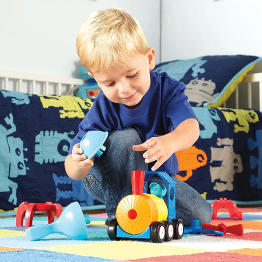 1-2-3 Build It Rocket-Train-Helicopter - Best for 2 year olds - US 5844