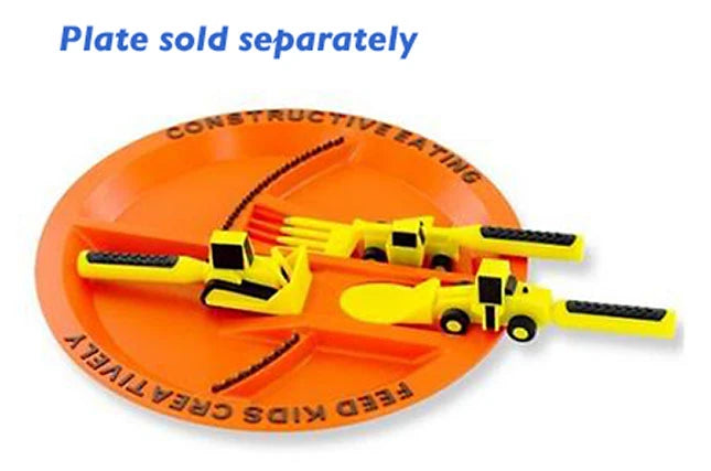 Constructive Eating Utensils - Set of 3 - Best for 2 year olds - US 7128