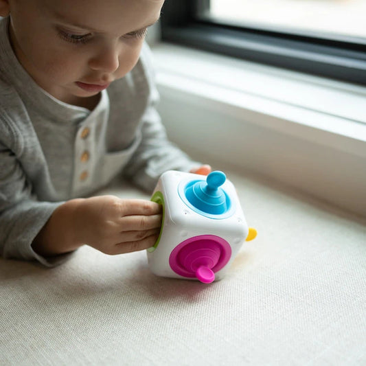Tugl Cube - Best Sensory Toys for Ages 2 to 3 - Fat Brain Toys - US 7443