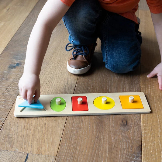 Let's Learn Shapes! Wooden Puzzle - Best for Ages 1 to 2 - US 3132
