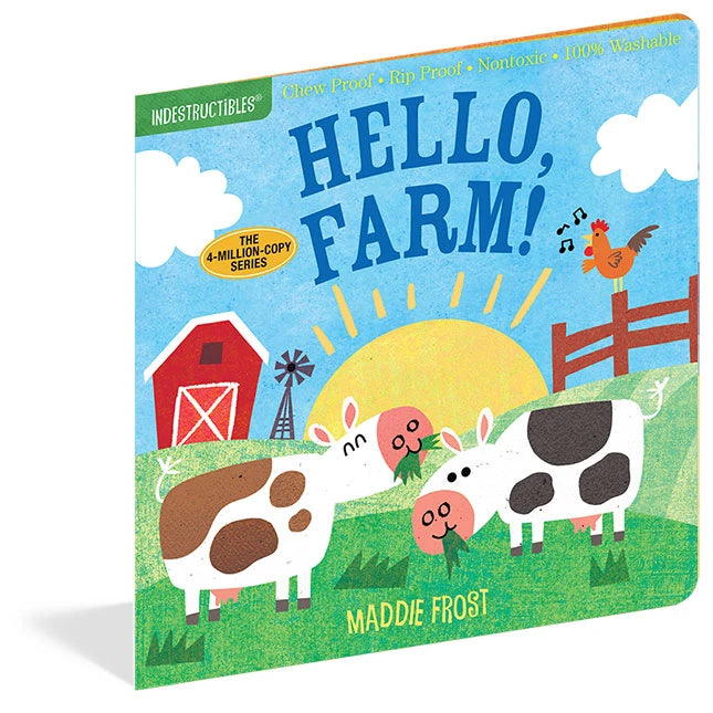 Indestructibles Hello Farm! - Best Baby Toys & Gifts for Ages 0 to 1 - US 2471
