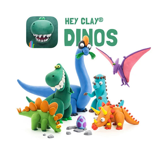 Hey Clay Dinos - Best Arts & Crafts for Ages 3 to 10 - Fat Brain Toys - US 0970