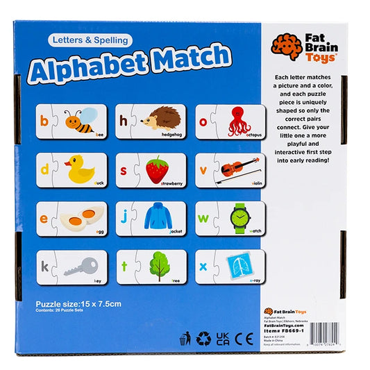 Alphabet Match - Best Early Learning Toys for Ages 3 to 6 - US 2921