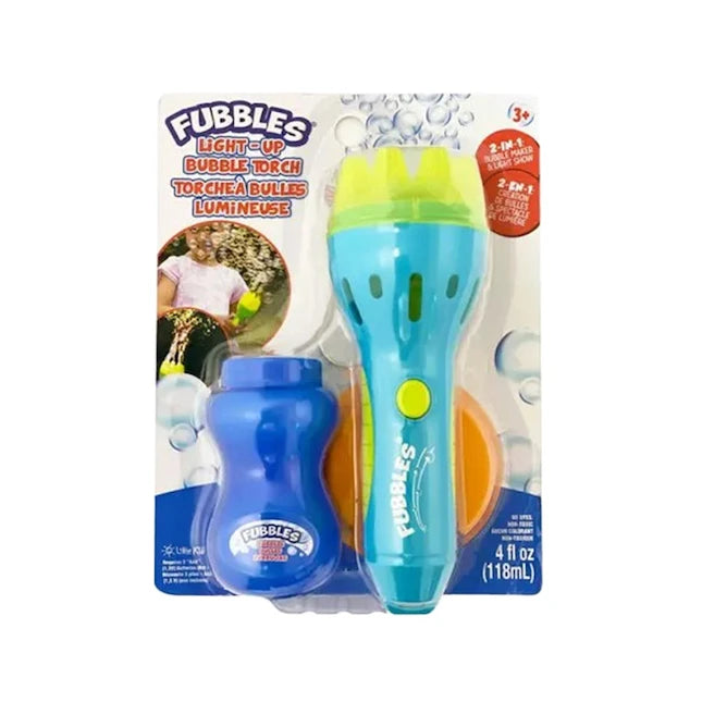 Fubbles Light-Up Bubble Torch - Best Outdoor Toys for Ages 3 to 7 - US 5356