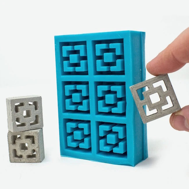 Mini Materials - 1:12 Scale Breeze Block Mold - Best for Ages 8 to 12 - US 9485