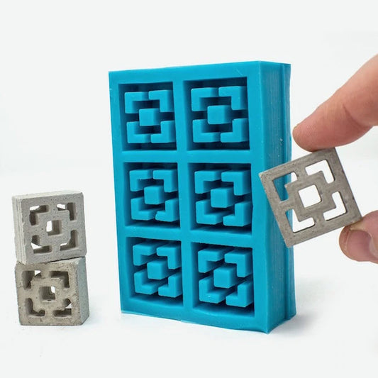 Mini Materials - 1:12 Scale Breeze Block Mold - Best for Ages 8 to 12 - US 9485