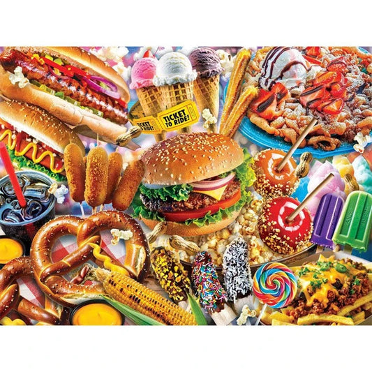 Trendz Fair Fare 300 pc EZ Grip Large Puzzle - - Fat Brain Toys - US 2119