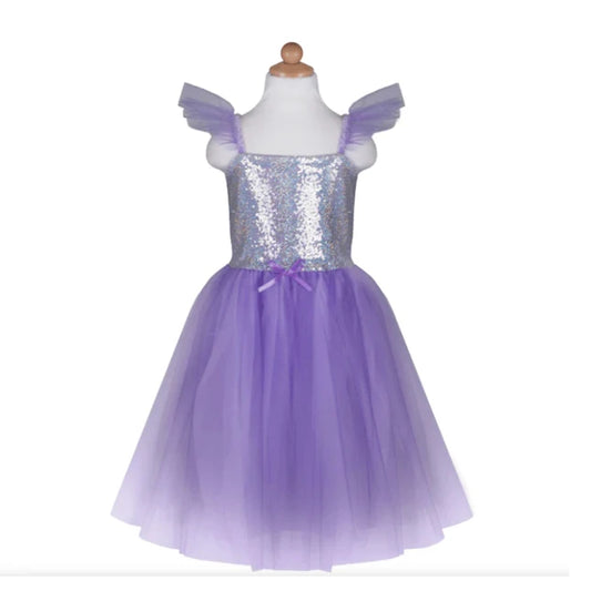 Lilac Sequins Princess Dress - Size 3-4 - Best for 3 year olds - US 5352