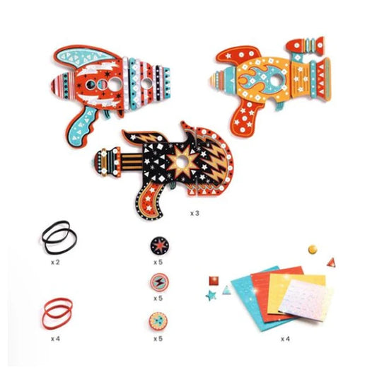 Kosmik Token Launchers - Makes 3 - Best Arts & Crafts for Ages 5 to 9 - US 9619