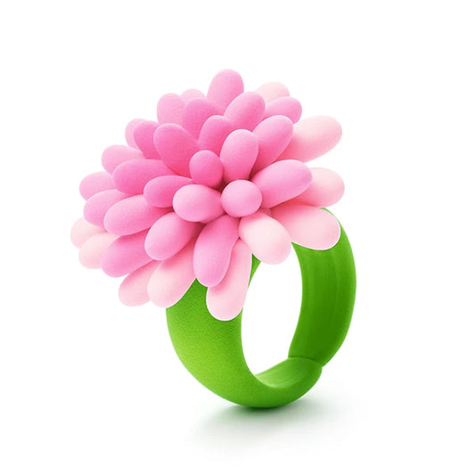 Hey Clay Bijou Flower Rings - Best Arts & Crafts for Ages 4 to 11 - US 2639