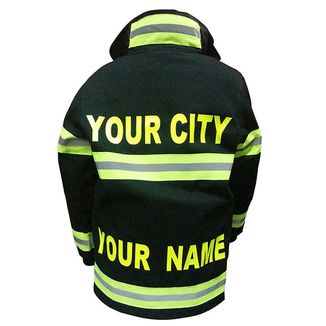 Personalized Jr. Firefighter Suit - Black - Best for Ages 6 to 9 - US 2927