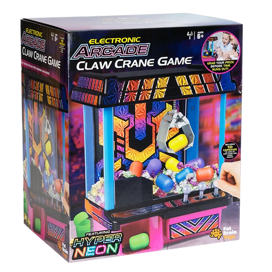 Electronic Arcade Claw Crane Game Hyper Neon - Best for Ages 6 to 12 - US 7383
