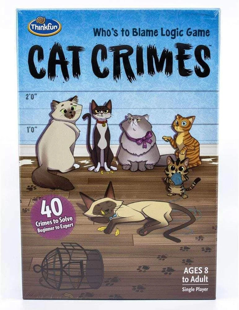 Think Fun Cat Crimes - Best Brainteasers for Ages 8 to 12 - US 7324