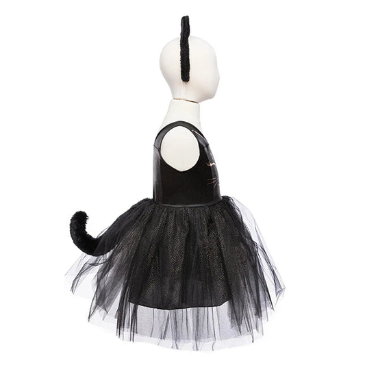 Black Cat Dress & Headpiece - Size 5-6 - Best for Ages 5 to 6 - US 4206