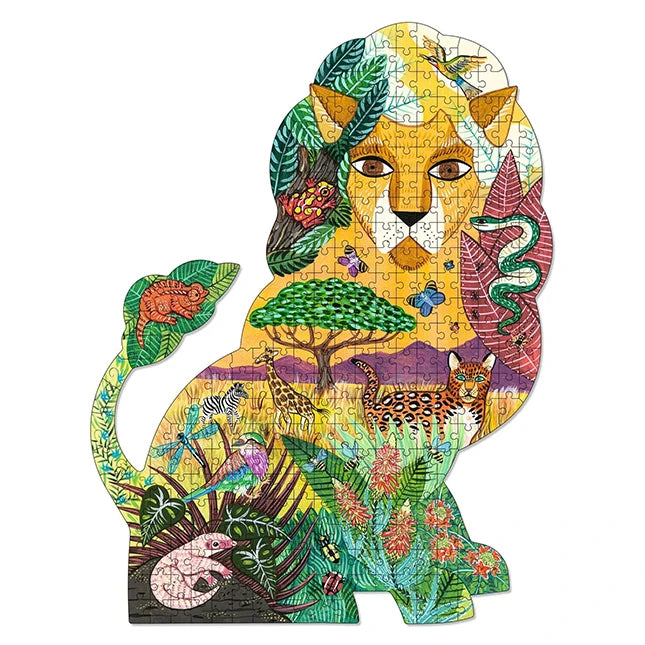 Lion 350 pc Puzz'Art Shaped Jigsaw Puzzle - Best for Ages 7 to 12 - US 6666