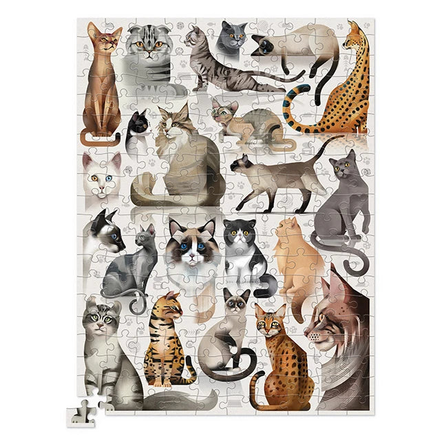 200-Piece Puzzle - Cat Breeds - Best Puzzles for Ages 8 to 12 - US 4797