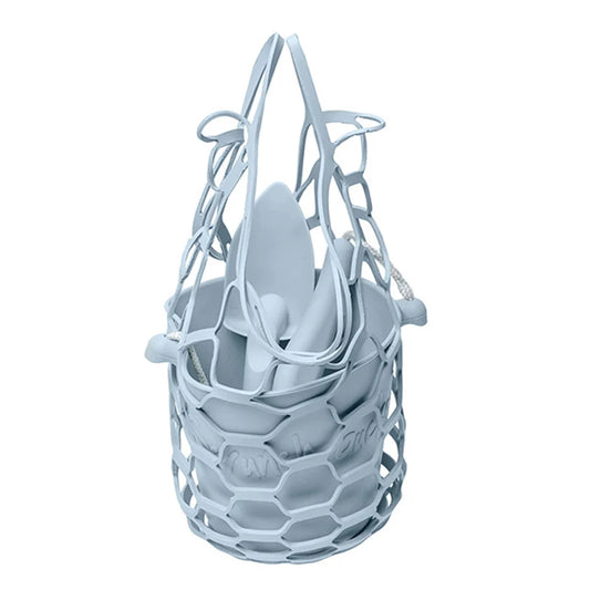 Scrunch Set Bucket Spade & Beach Bag - - Fat Brain Toys - US 6639