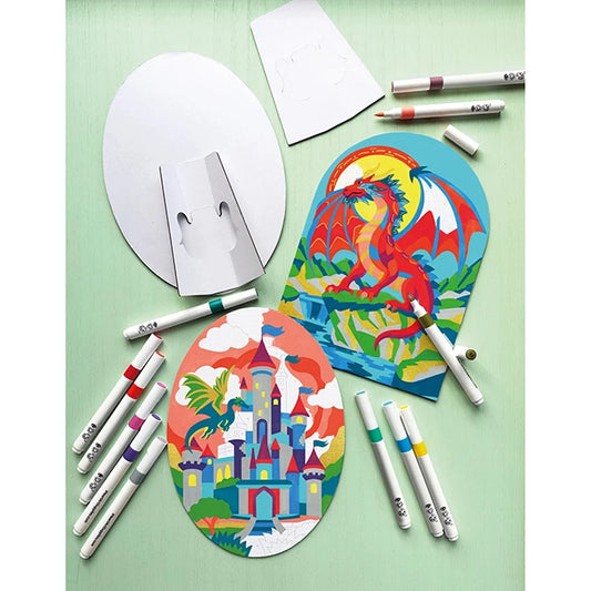 Marker By Number - Dragons - Best Arts & Crafts for Ages 8 to 12 - US 2690