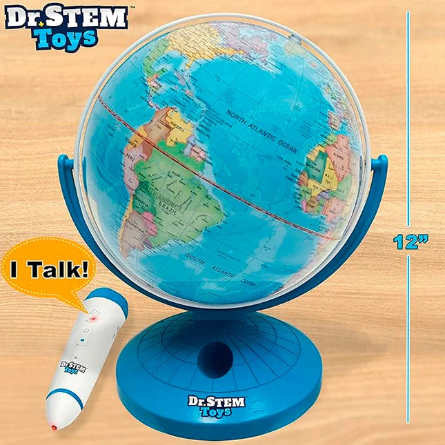 Dr. STEM Toys Talking Globe - Best for Ages 6 to 10 - US 5123