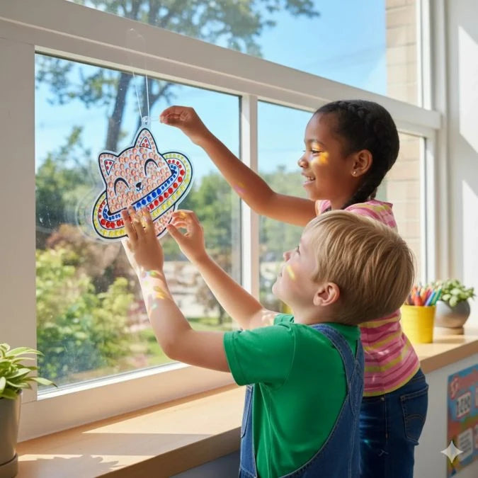 Cosmic Fun Sun Sparkles Gem Suncatcher Kit - Best for Ages 6 to 9 - US 4006