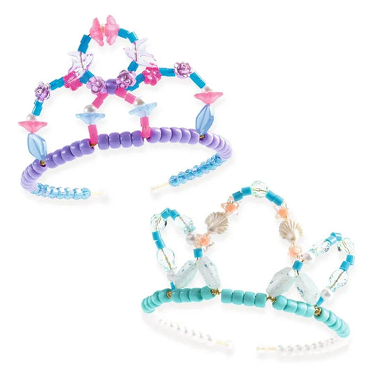 Blue Duo Bead Tiaras - Best Arts & Crafts for Ages 6 to 10 - US 8978