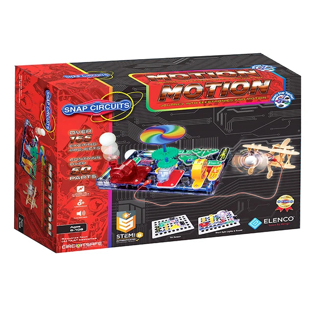 Snap Circuits Motion - Best Classic & Retro Toys for Ages 8 to 9 - US 3786
