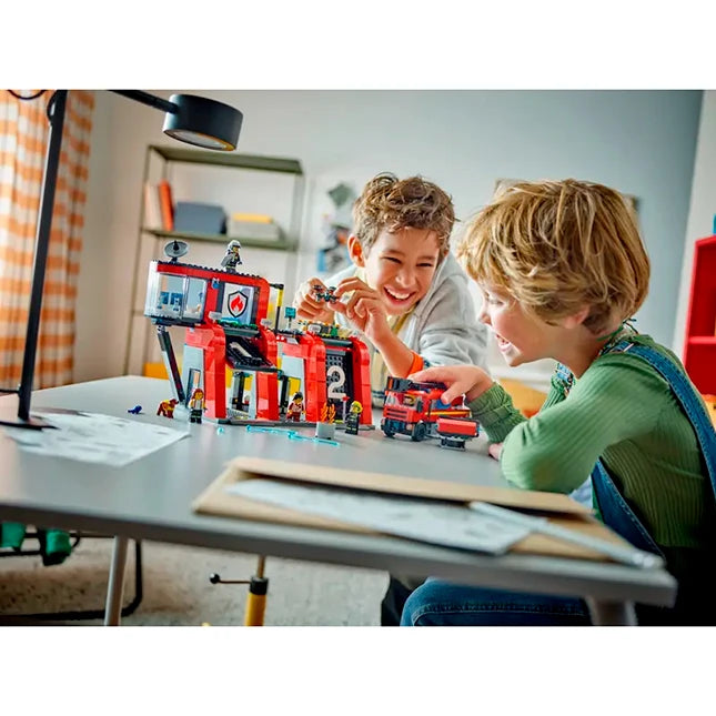LEGO City Fire - Fire Station with Fire Truck - Best for Ages 6 to 8 - US 7413