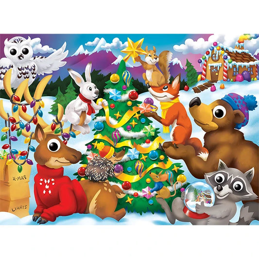 Googly Eyes Puzzle Around the Christmas Tree - 48pc - US 6287