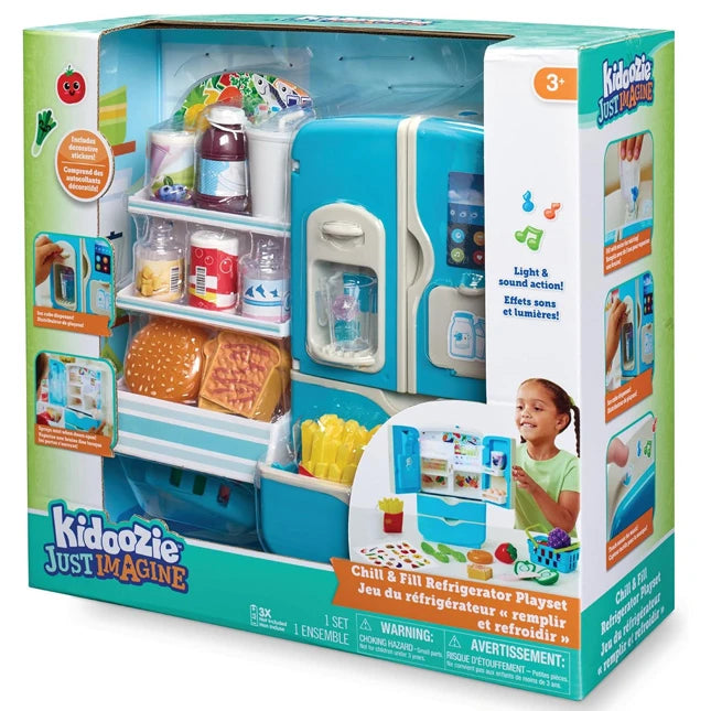 Kidoozie - Chill & Fill Refrigerator Playset - Best for Ages 3 to 8 - US 6030