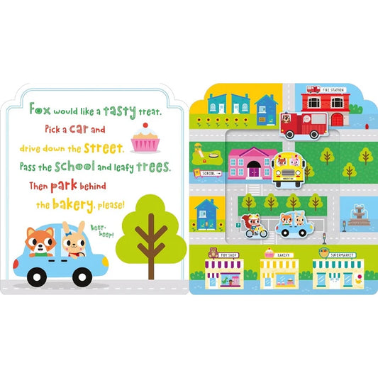 My Play Garage Felt Book - Best Books for Ages 3 to 6 - Fat Brain Toys - US 8252