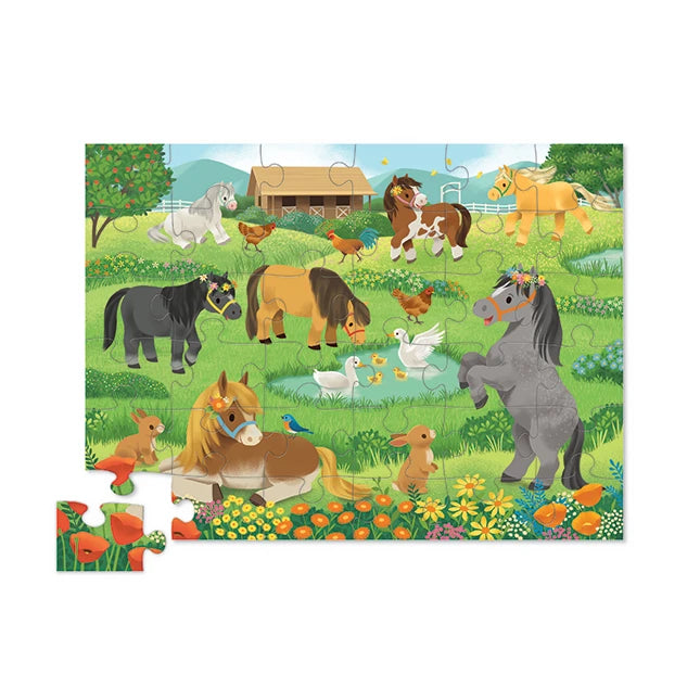 36pc Shaped Box Puzzle - Pretty Ponies - Best Puzzles for Ages 3 to 7 - US 0567