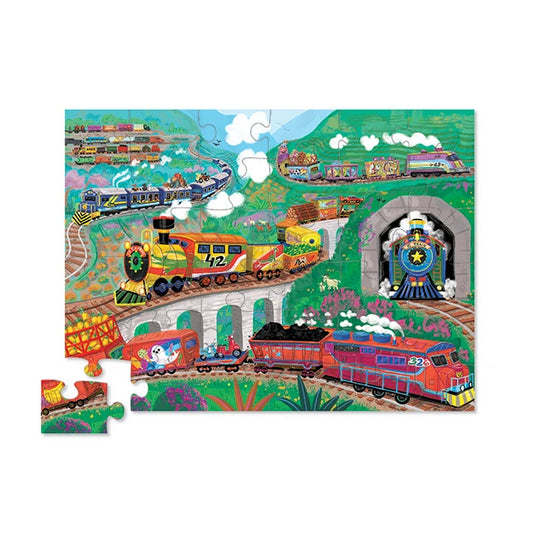 36pc Shaped Box Floor Puzzle - All Aboard - Best for Ages 3 to 7 - US 6067