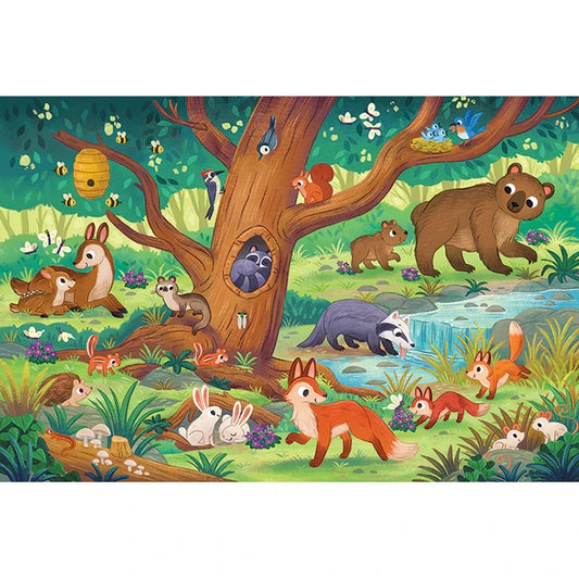 Bear and Friends Floor Puzzle - 35 pc - Best Puzzles for Ages 3 to 6 - US 1706