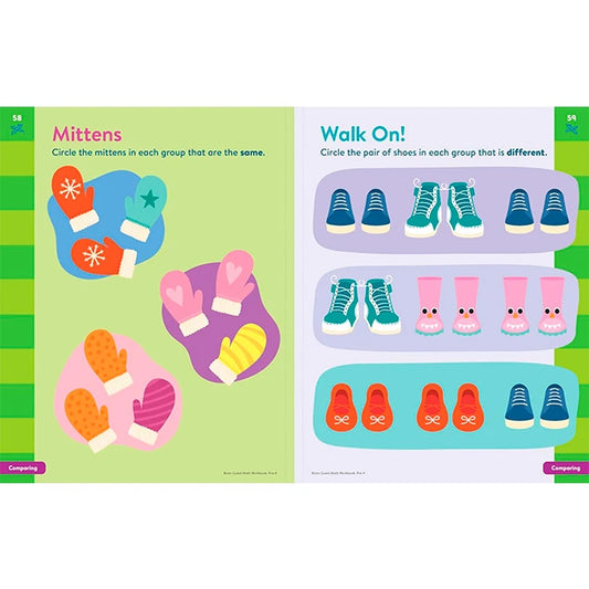 Brain Quest Math Workbook - Pre-Kindergarten - - Fat Brain Toys - US 5795