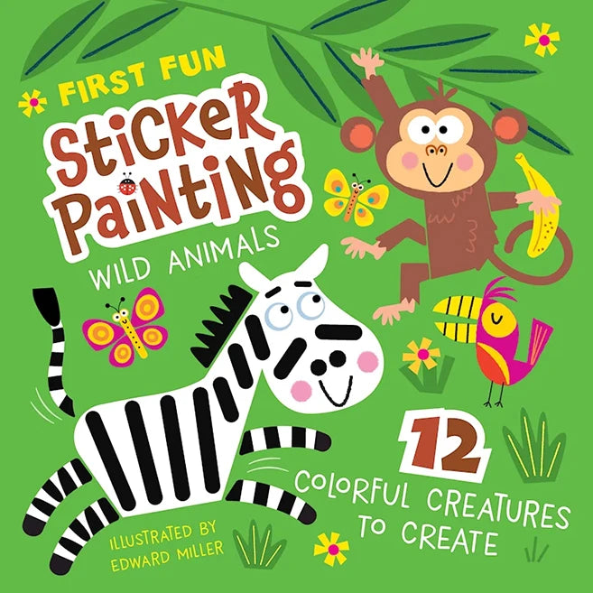 First Fun Sticker Painting - Wild Animals - Best for Ages 3 to 10 - US 3750