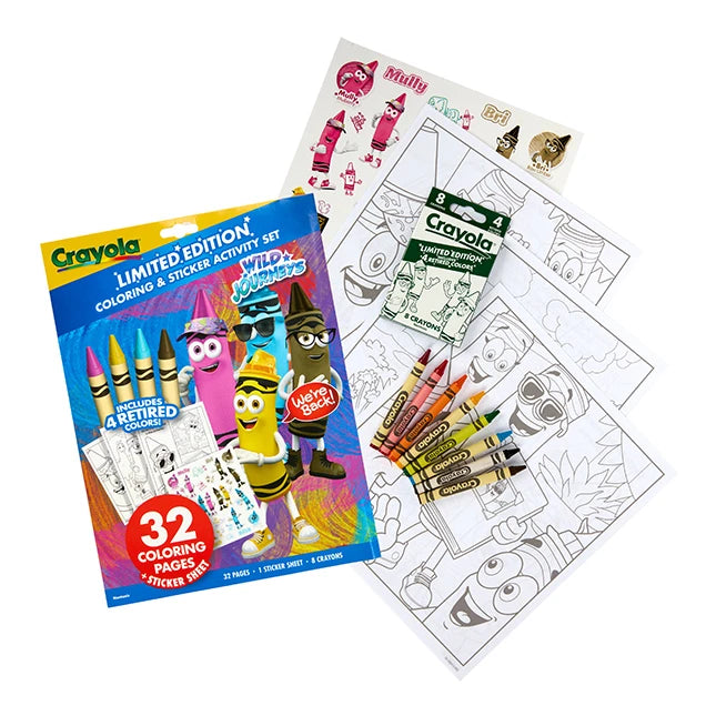 Crayola Coloring & Sticker Activity Set 2 - Best for Ages 3 to 9 - US 9480