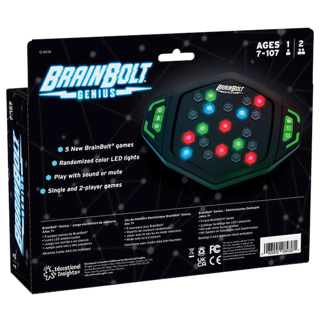 BrainBolt Genius - Best Brainteasers for Ages 7 to 12 - Fat Brain Toys - US 8540