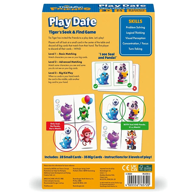 Think Fun Friends - Play Date - Best Games for Ages 3 to 7 - US 0873