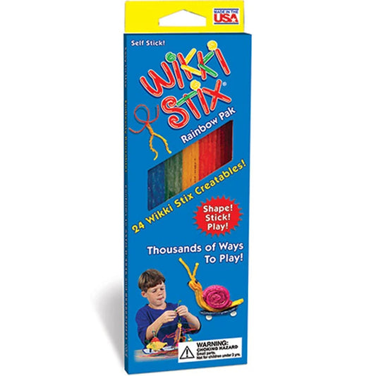 Wikki Stix Rainbow Pak - Best Arts & Crafts for Ages 3 to 10 - US 8875