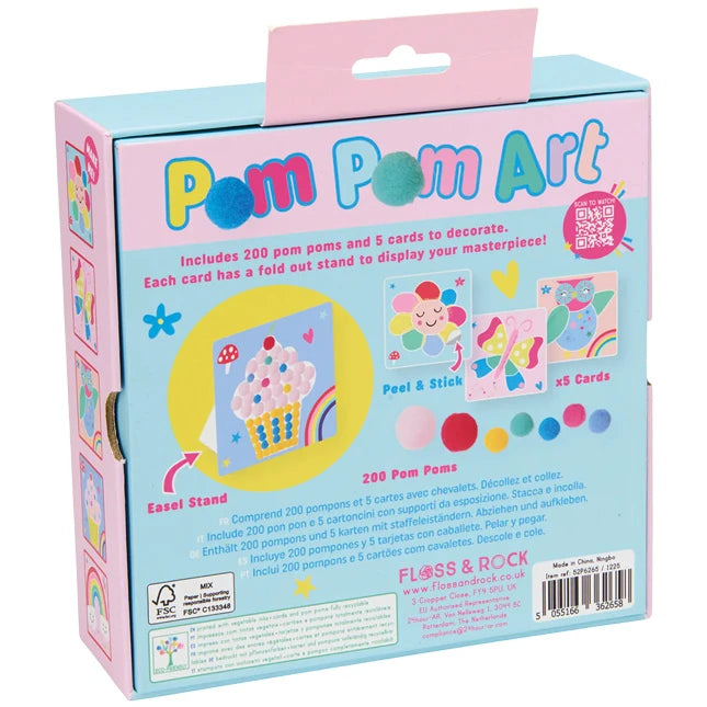 Rainbow Fairy Pom Pom Art - Best Arts & Crafts for Ages 3 to 7 - US 1244