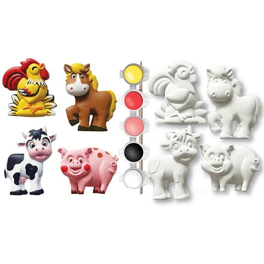 Old MacDonald's Plaster Magnets 4 Pack - Best for Ages 4 to 10 - US 3315
