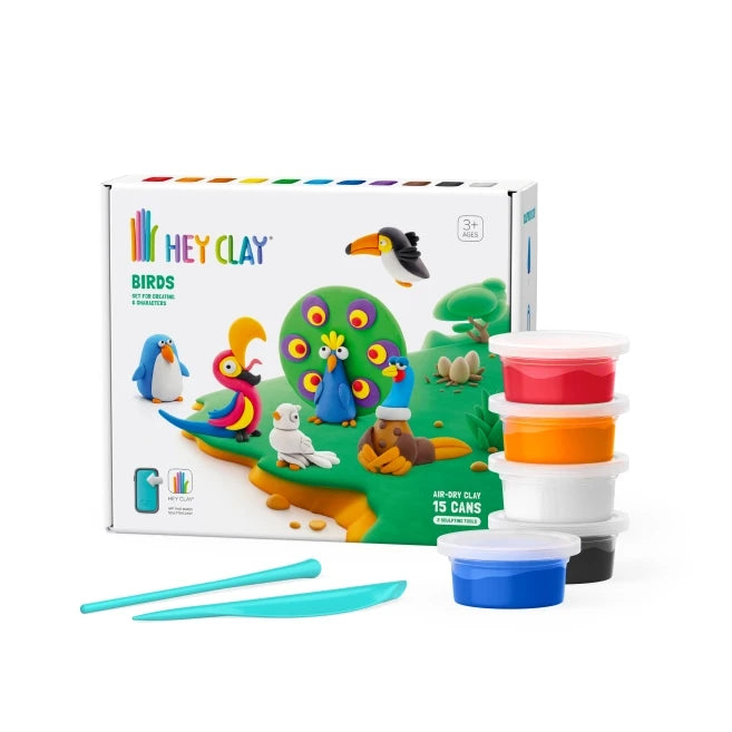 Hey Clay Birds - Best Arts & Crafts for Ages 4 to 10 - Fat Brain Toys - US 0552