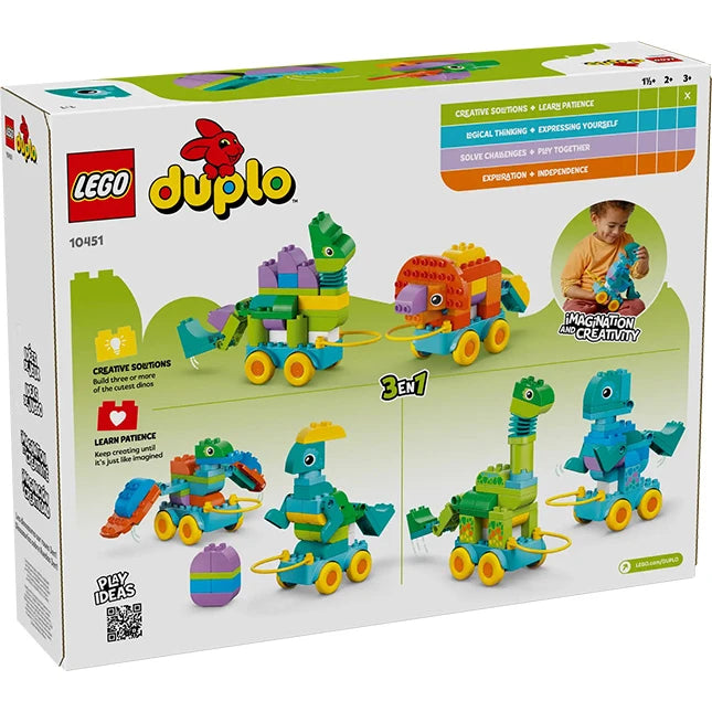LEGO DUPLO - 3 in1 Dinosaurs on Wheels - Best for Ages 3 to 5 - US 5555