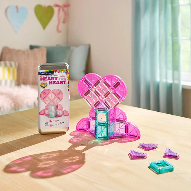 Magna-Tiles Heart to Heart Travel Set - Best for Ages 3 to 10 - US 3893