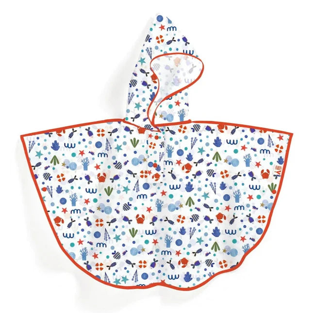 Ocean Rain Cape - Best Gear & Apparel for Ages 3 to 6 - Fat Brain Toys - US 5294