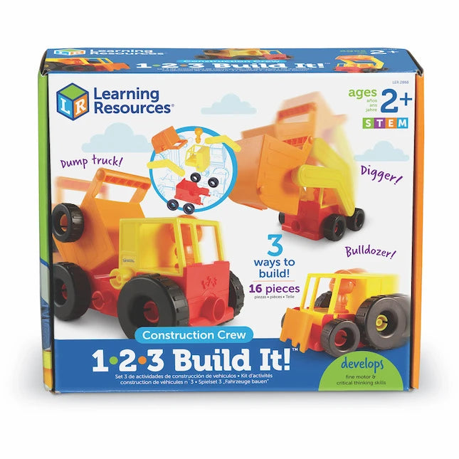 1-2-3 Build It! Construction Crew - Best for 2 year olds - US 3954