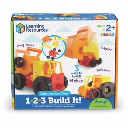 1-2-3 Build It! Construction Crew - Best for 2 year olds - US 3954