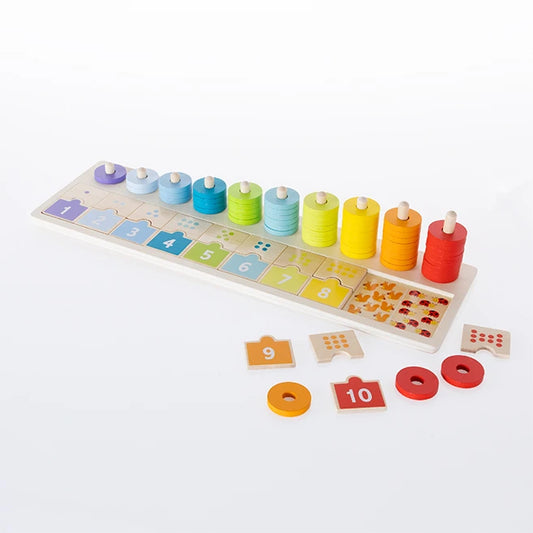 Match &amp; Stack Counting Board - Best Early Learning Toys for Babies - US 3823