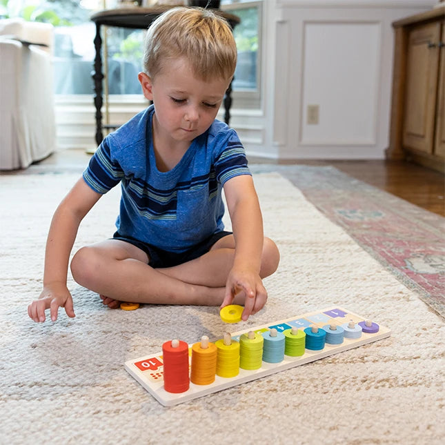 Match &amp; Stack Counting Board - Best Early Learning Toys for Babies - US 3823